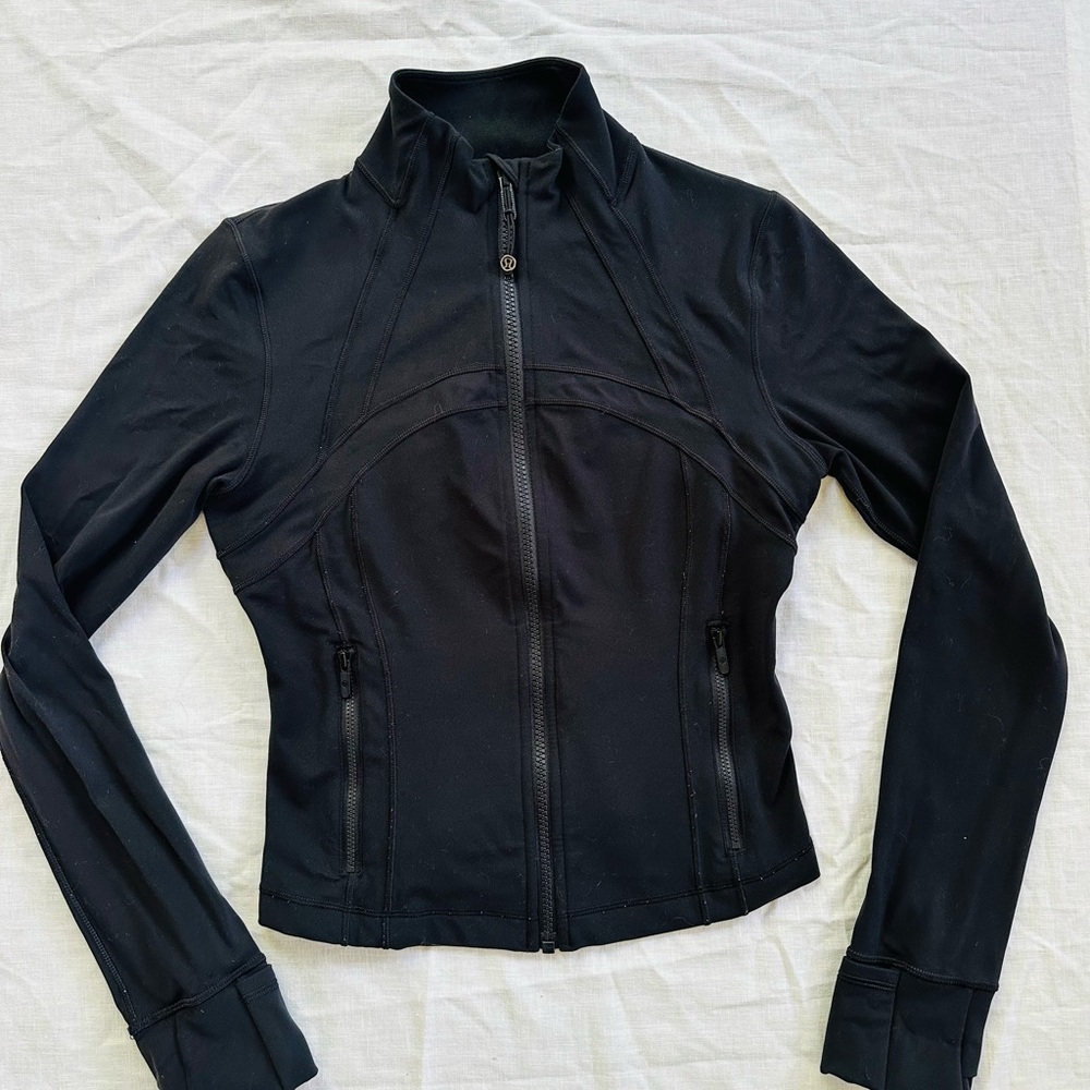 Lululemon Black Define Cropped Jacket Nulu